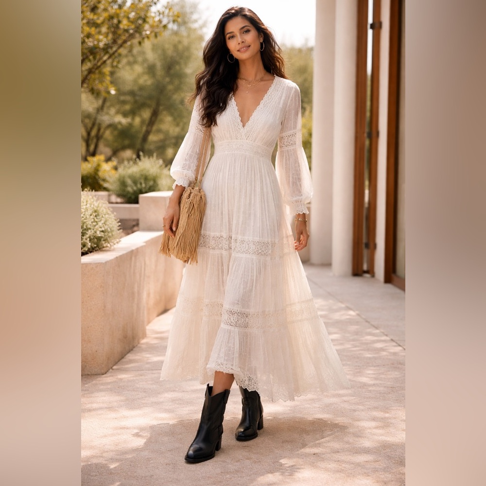 Dolce Vita Black Pointed Toe Embroidered Western Booties